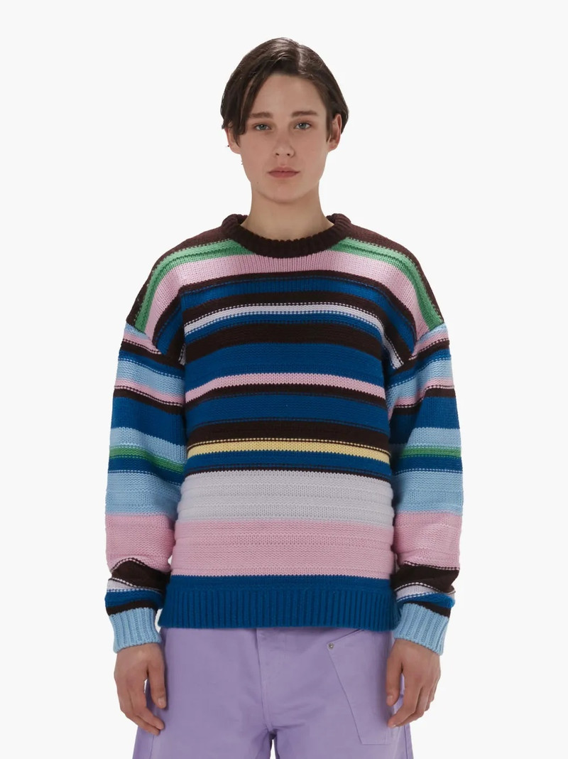 JW Anderson STRIPED CREWNECK SWEATER outlook