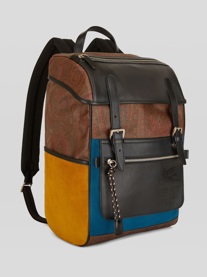PATCHWORK BACKPACK WITH ETRO CUBE LOGO 5