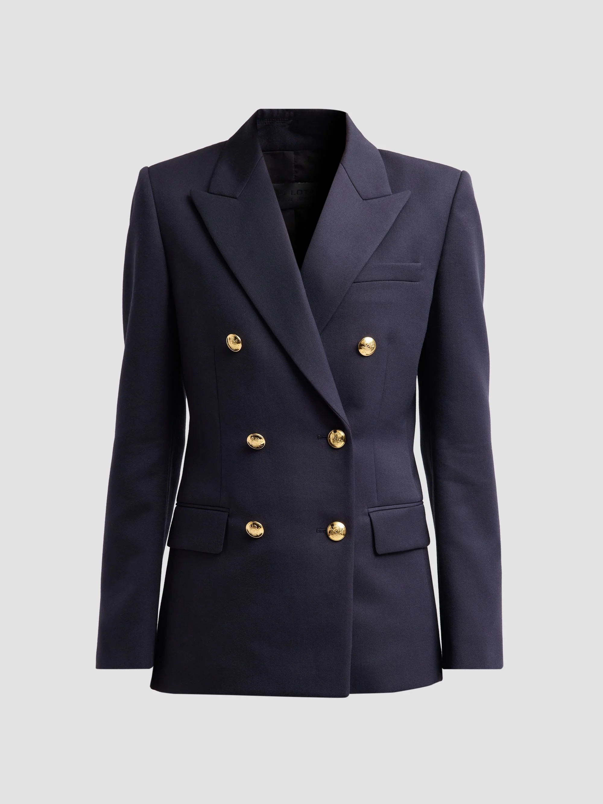 Women's Bruni Wool Double-Breasted Blazer - Midnight - 1