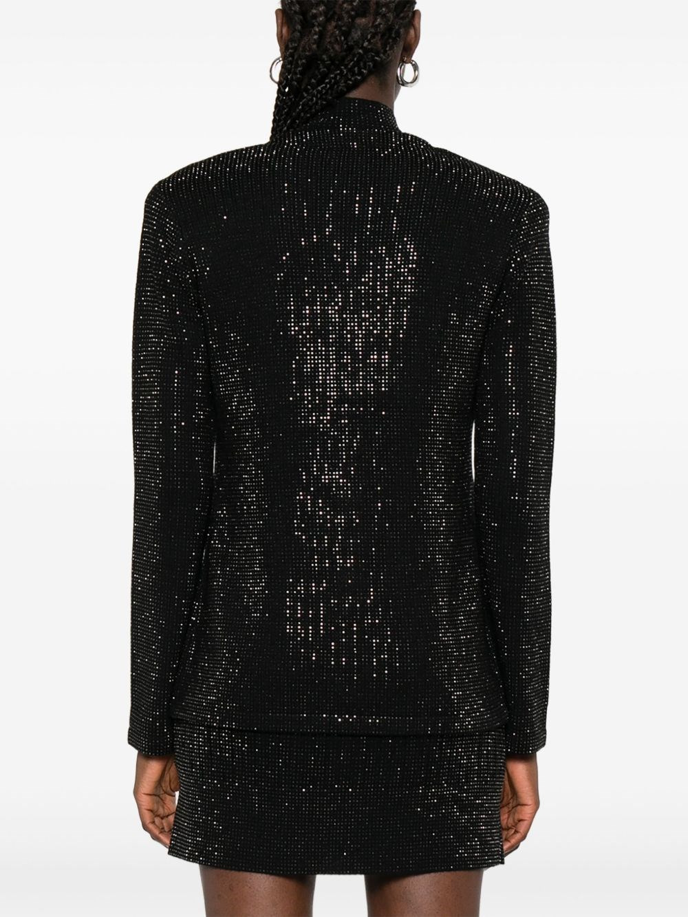 Wool blend single-breasted jacket - 5