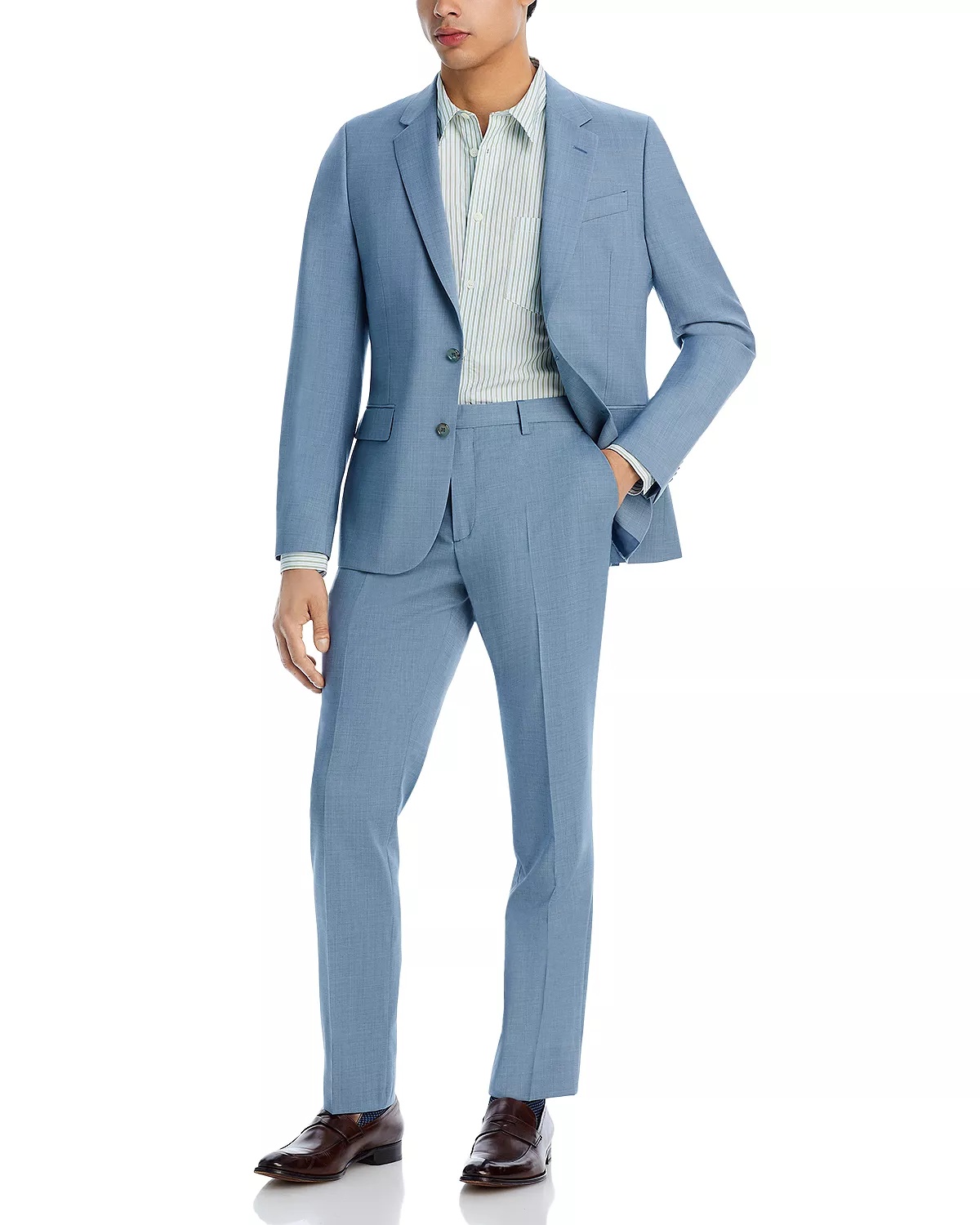 Soho Melange Solid Extra Slim Fit Suit - 1