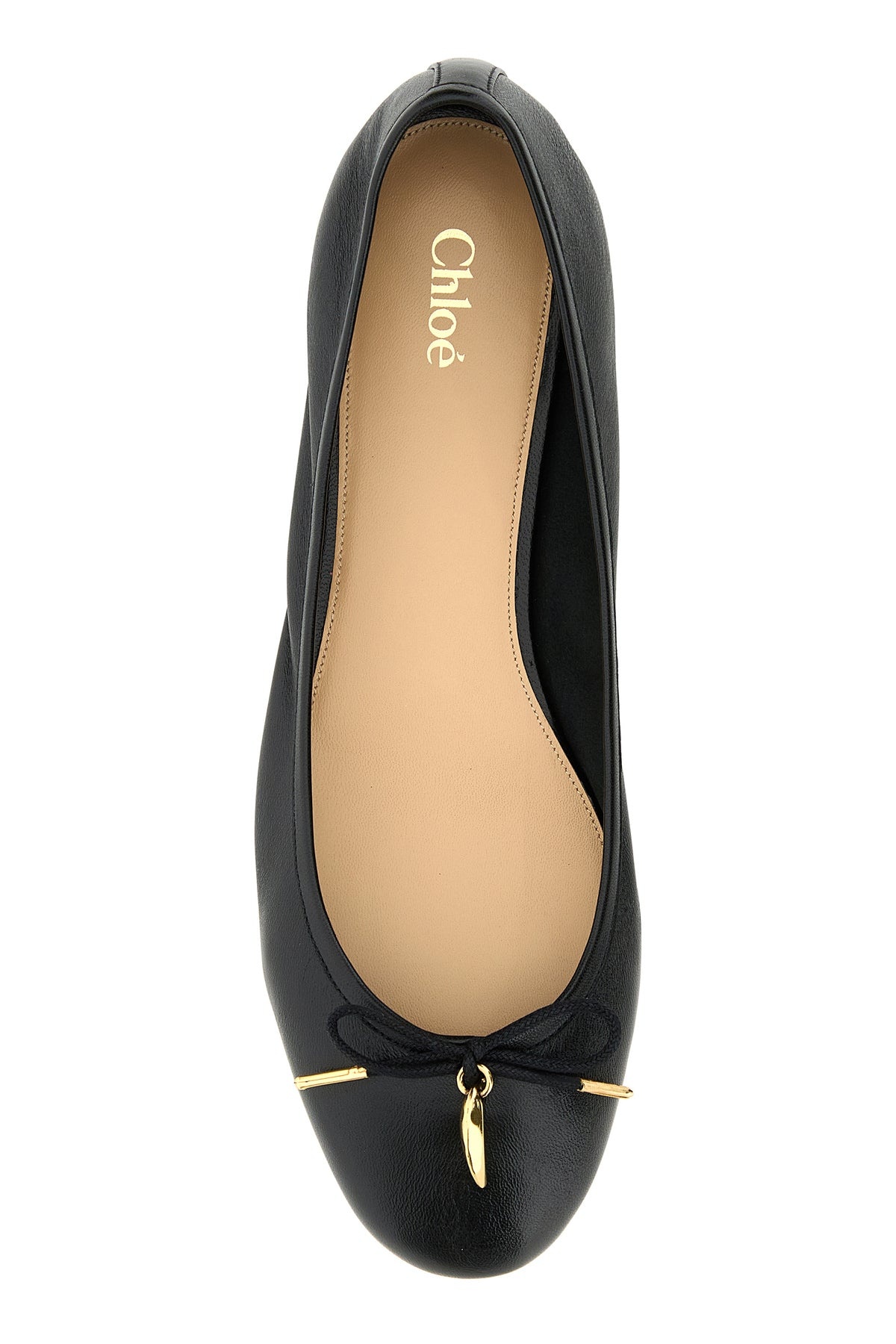 Black leather Iris ballerinas - 4