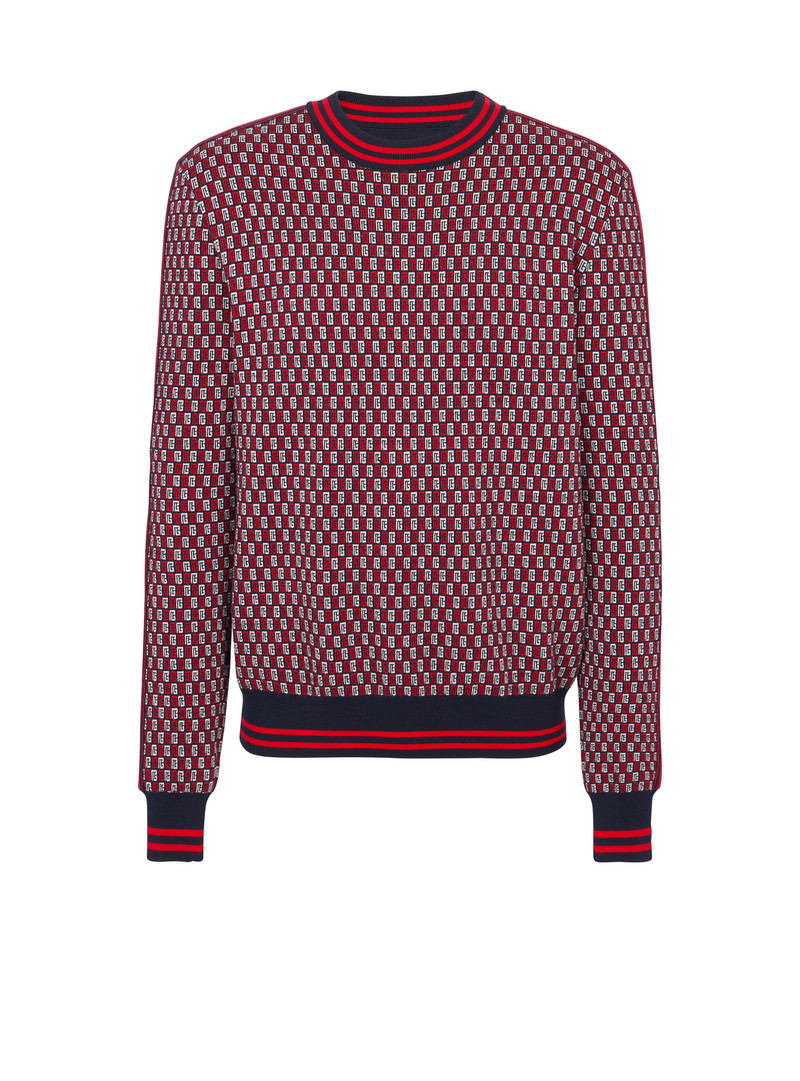 Monogrammed jacquard jumper 1