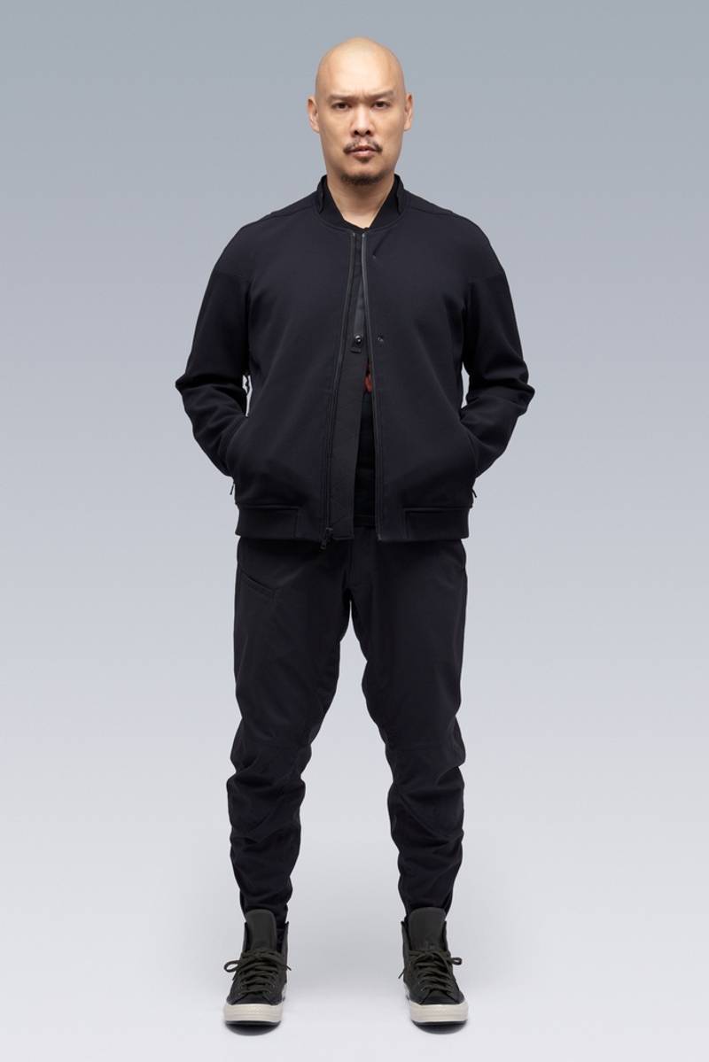 J90-SS schoeller® 3XDRY® WB-400™ Bomber Jacket Schwarzrot 11