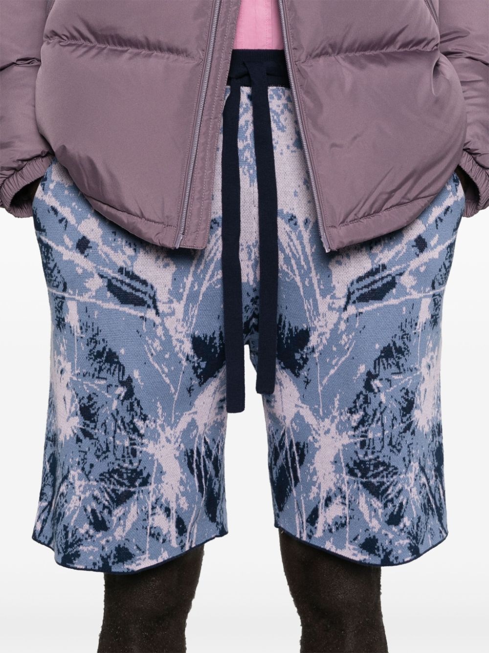 jungle-pattern shorts - 5