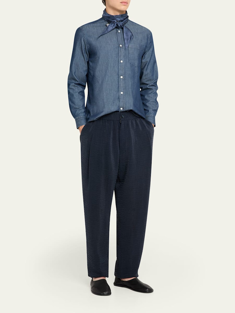 GIORGIO ARMANI Men's Silk Neck Scarf outlook