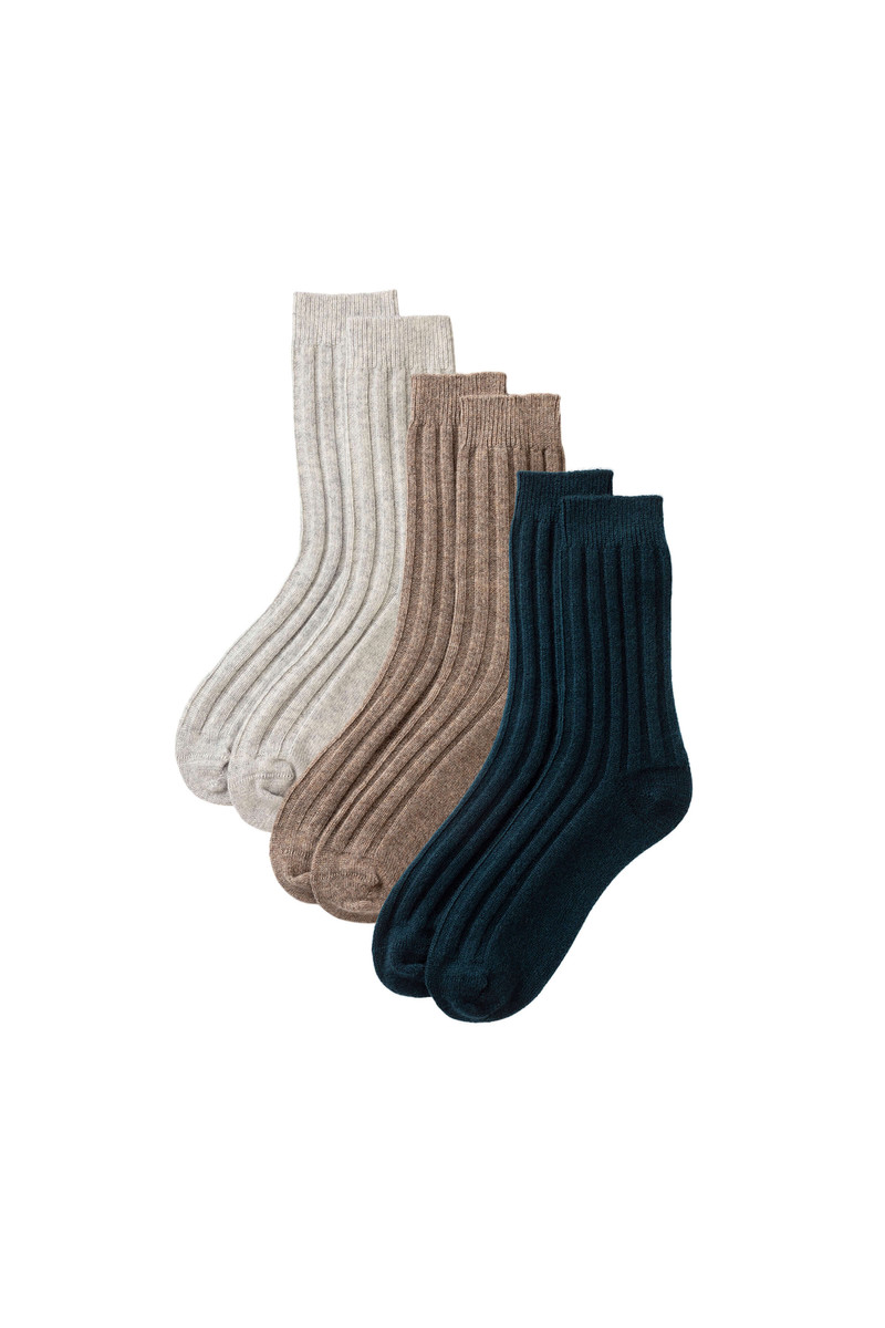 Men's Cashmere Lounge Socks Gift Set 1