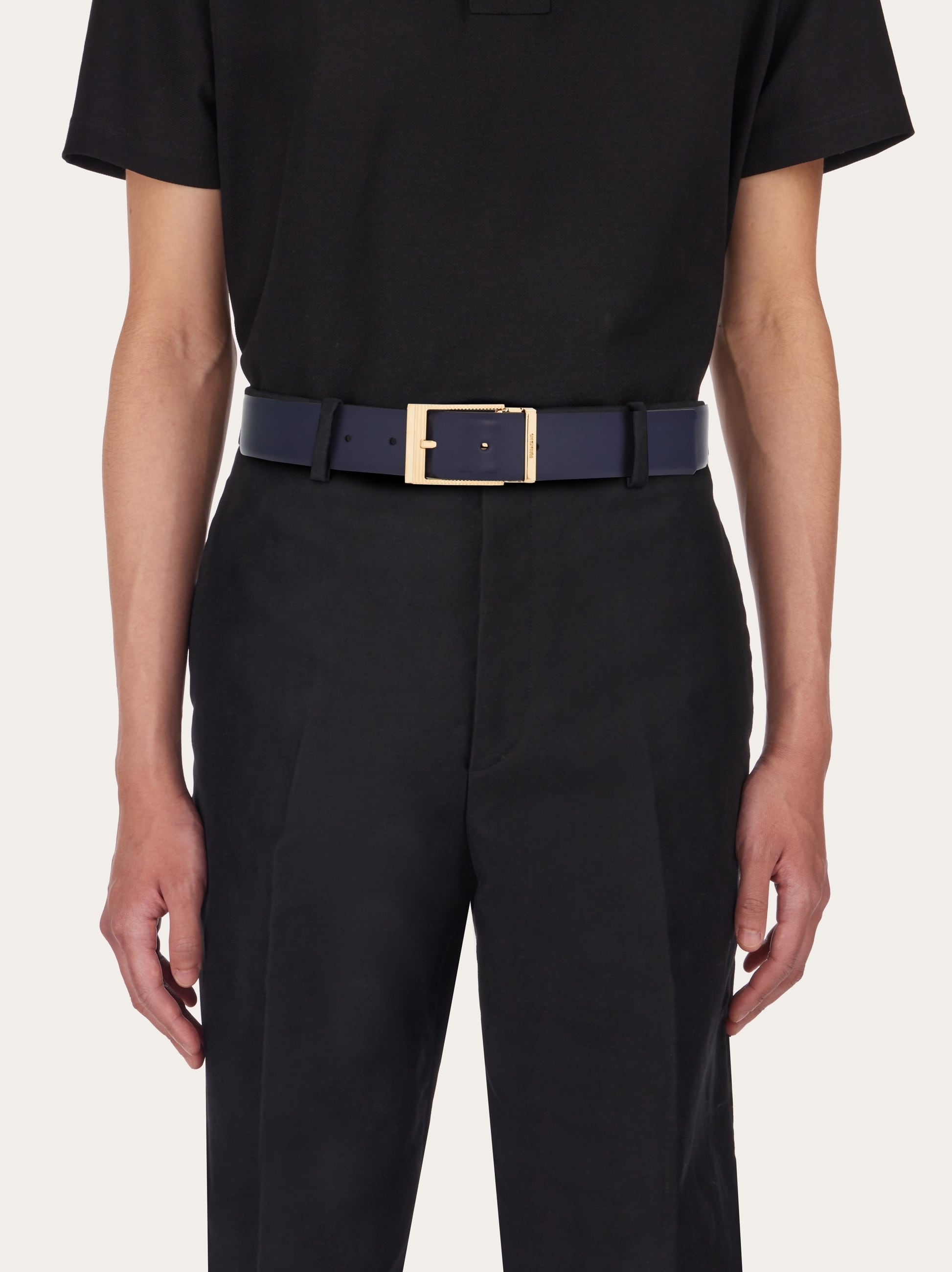 FERRAGAMO Reversible and adjustable Gancini belt | REVERSIBLE