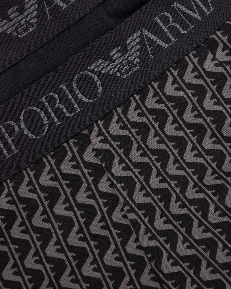 EMPORIO ARMANI TWO-PACK OF BOXER BRIEFS WITH A MIXED PATTERN PRINT outlook