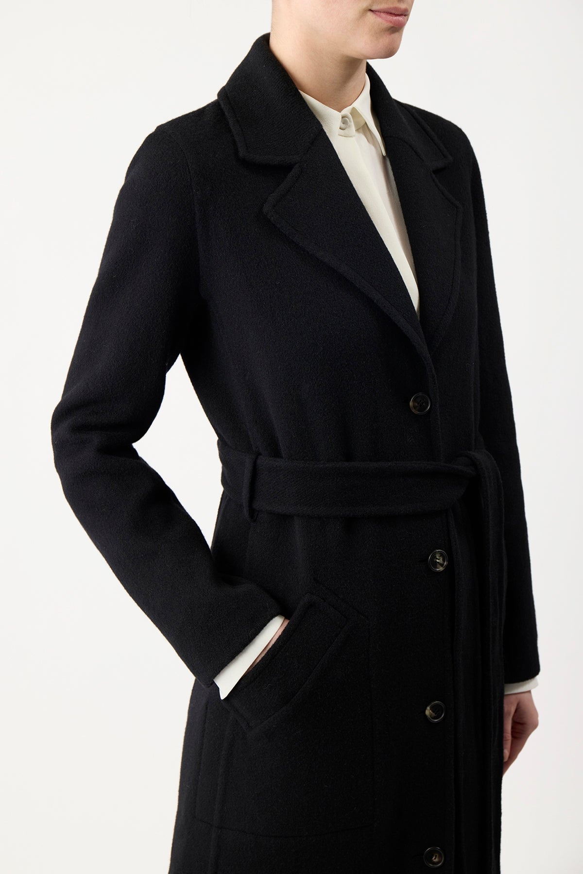 William Coat in Double-Face Recycled Cashmere - 5