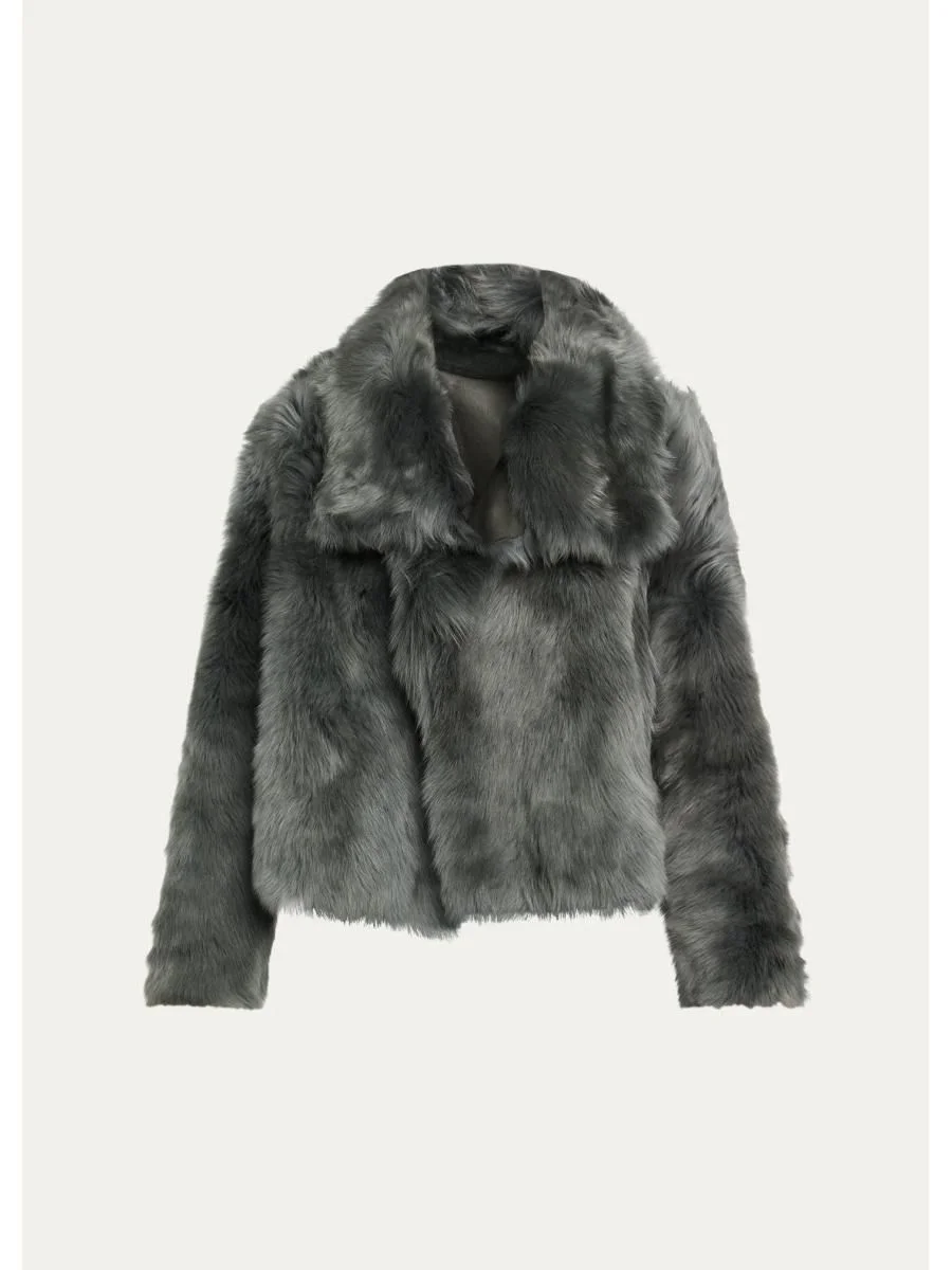 Veste Reversible Leather & Shearling Jacket - 1