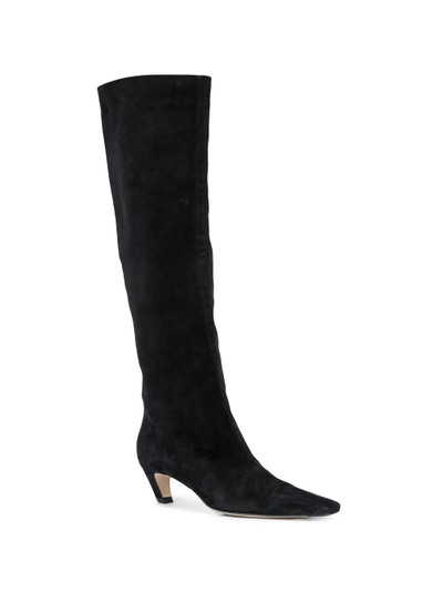 KHAITE pointed toe knee-length boots outlook