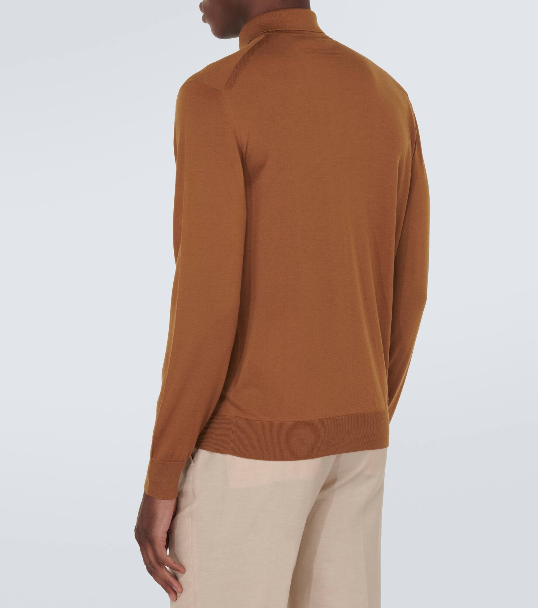 Wool polo sweater - 4