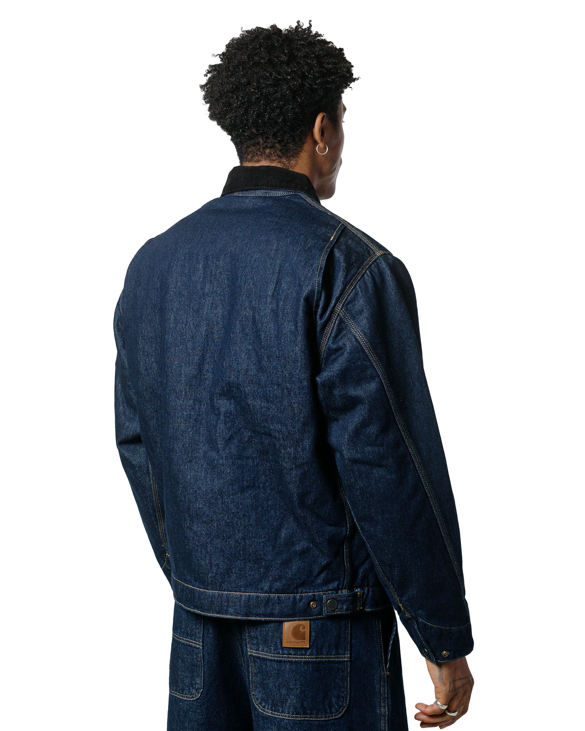 Carhartt W.I.P. OG Detroit Jacket Blue/Black Rinsed - 3