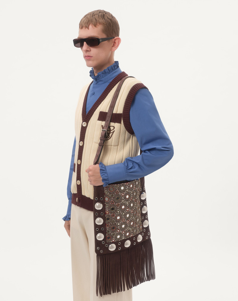 COTTON POPLIN SHIRT WITH PLASTRON AND RUFFLES 3