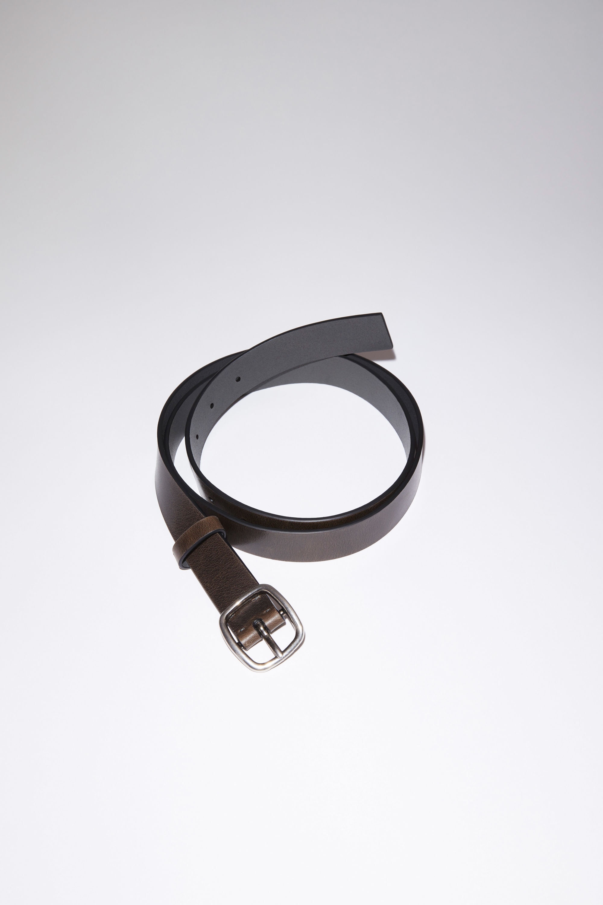Classic leather belt - Grey - 1