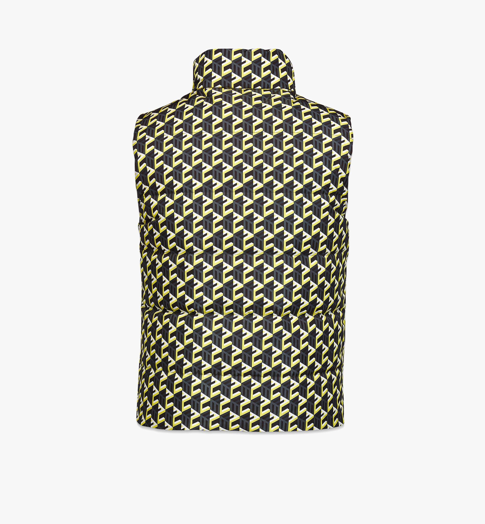 Men’s Cubic Monogram Print Reversible Vest in ECONYL® - 4