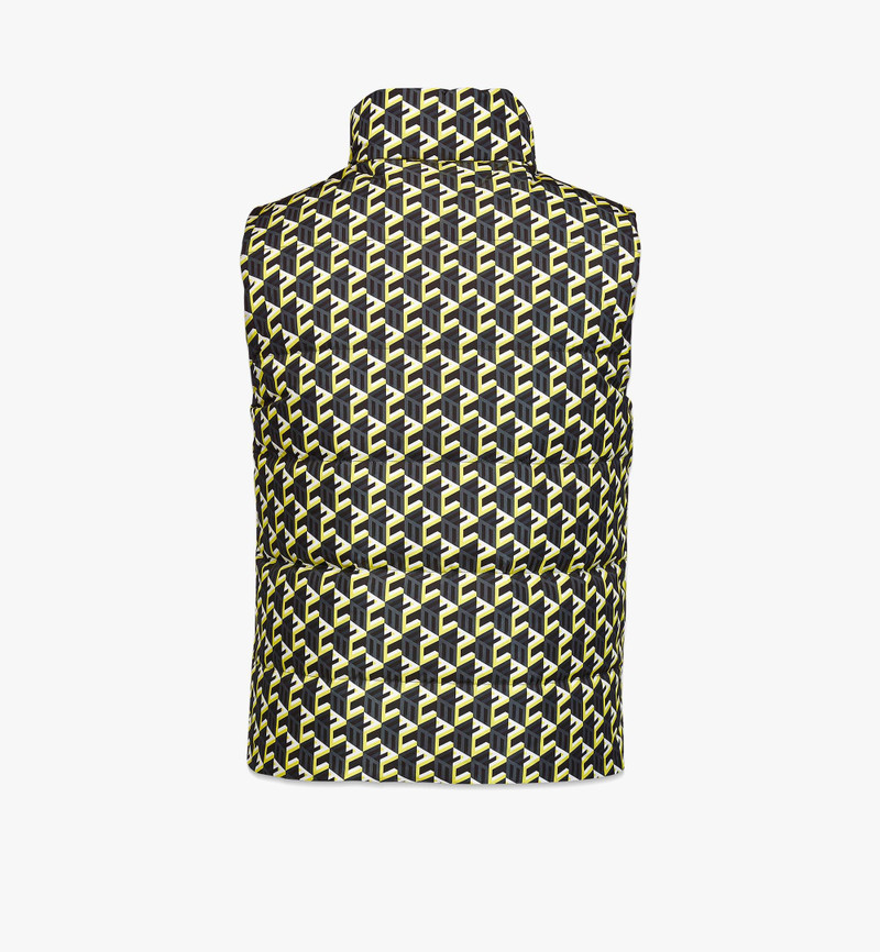 Men’s Cubic Monogram Print Reversible Vest in ECONYL® 4