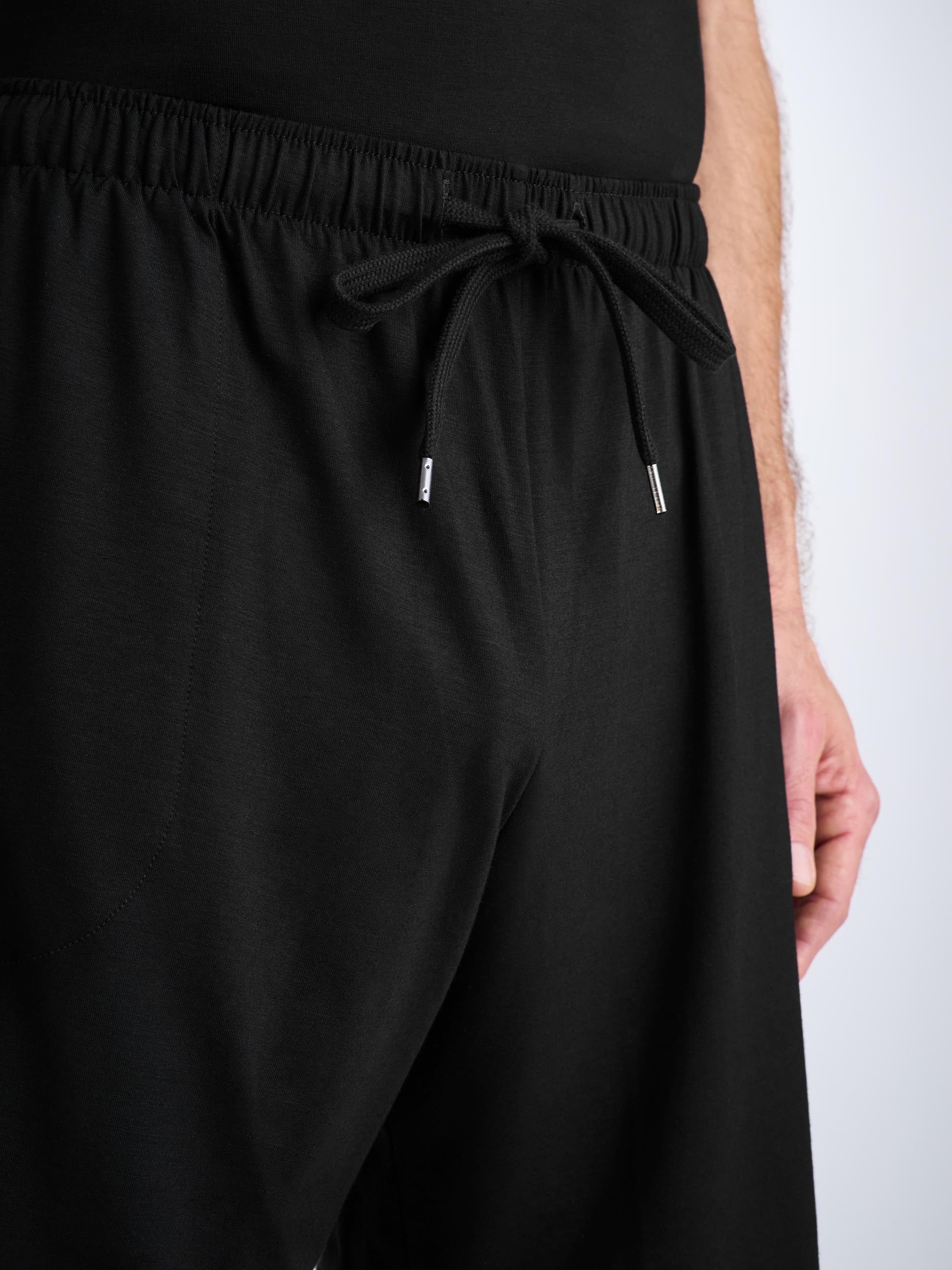 Men's Lounge Shorts Basel Micro Modal Stretch Black - 5
