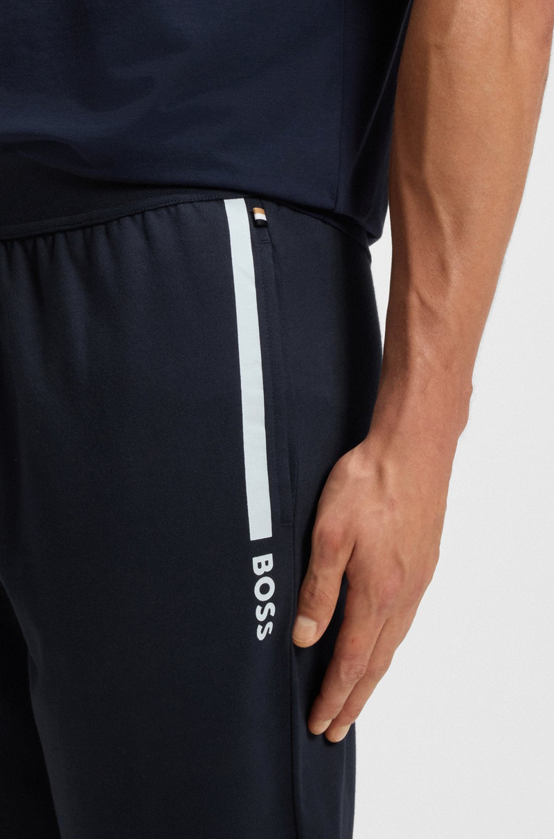 LOGO-PRINT TRACKSUIT BOTTOMS IN COTTON TERRY 5
