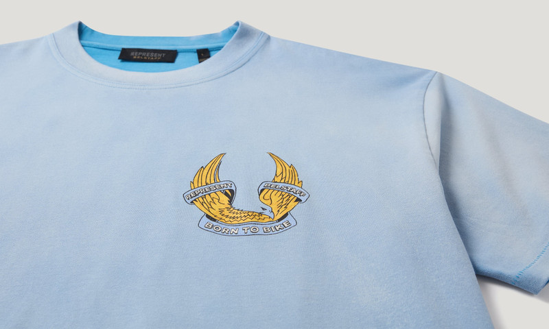 BELSTAFF X REPRESENT BORN TO BIKE T-SHIRT 3