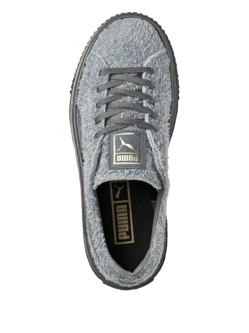 Elemental platform textured suede sneakers 4