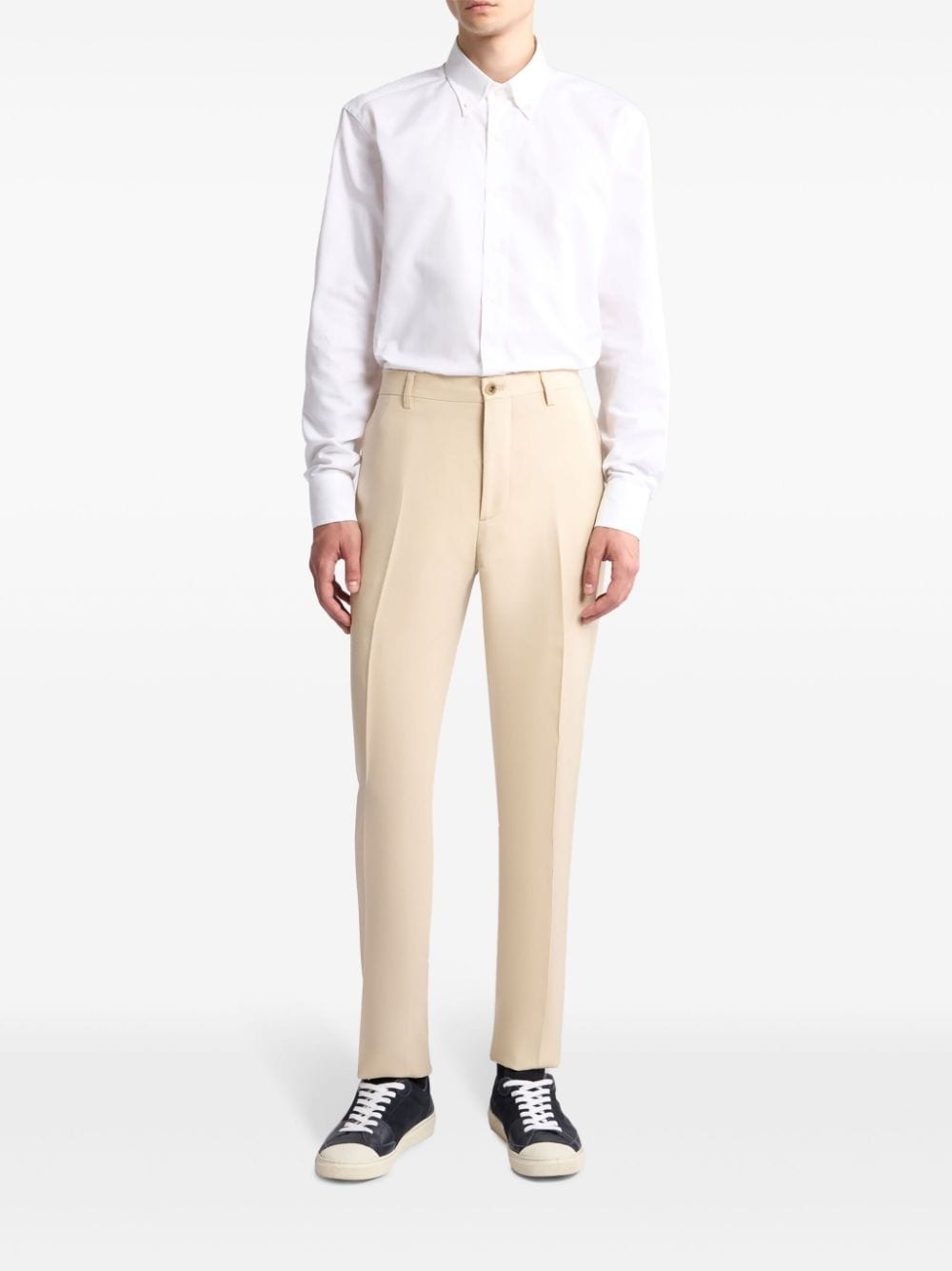 wool twill trousers - 2