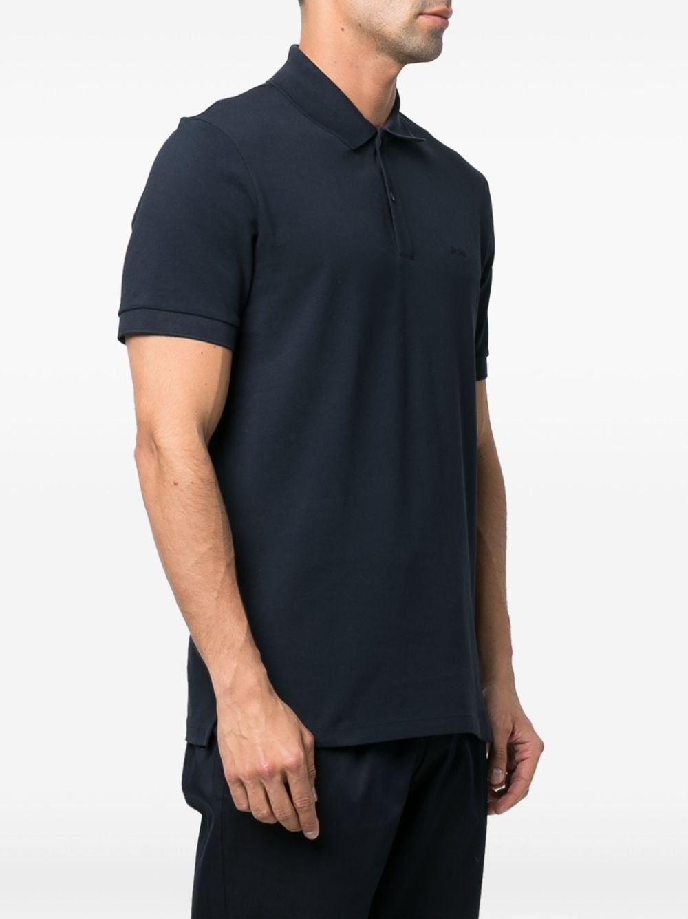 embroidered logo polo shirt - 3