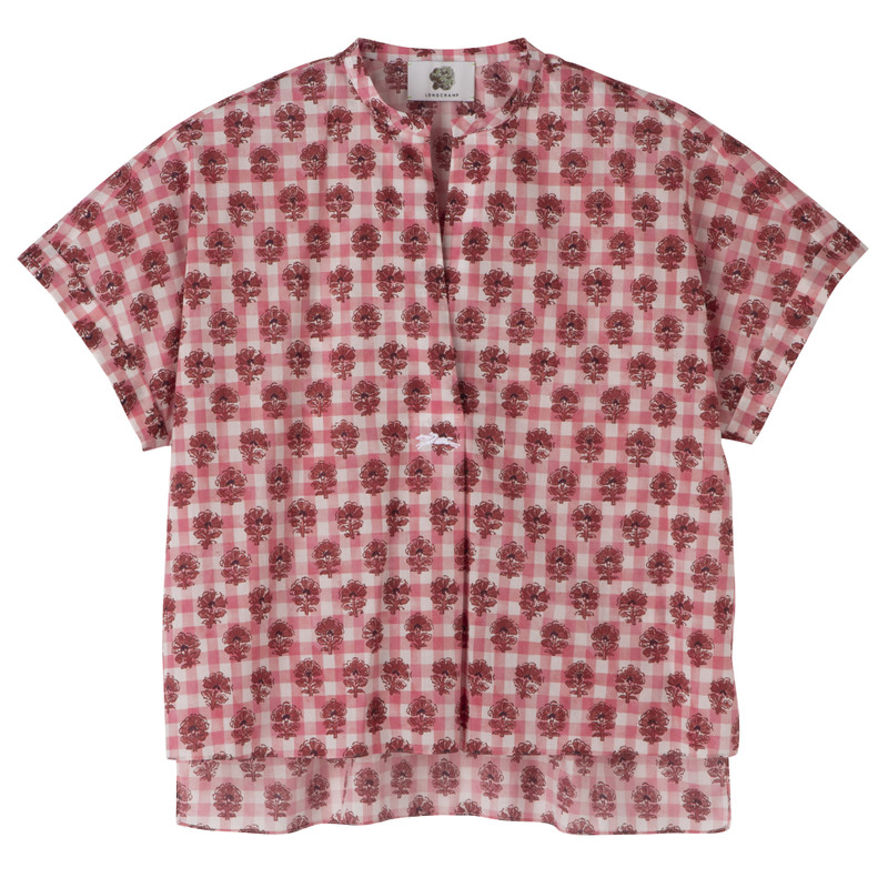 Blouse Blush - Vichy print veil 1