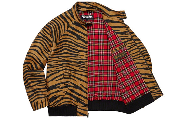 Supreme Wool Harrington Jacket 'Tiger Stripe' SUP-FW19-413 - 3