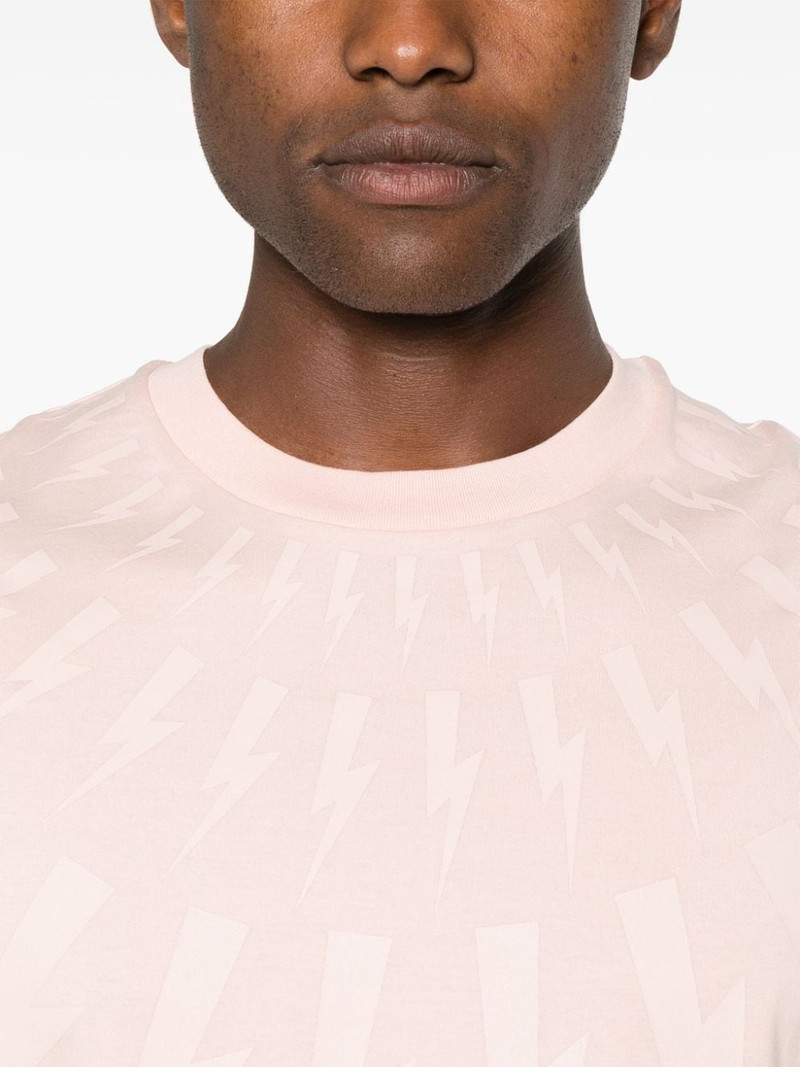 Thunderbolt-print cotton T-shirt 5