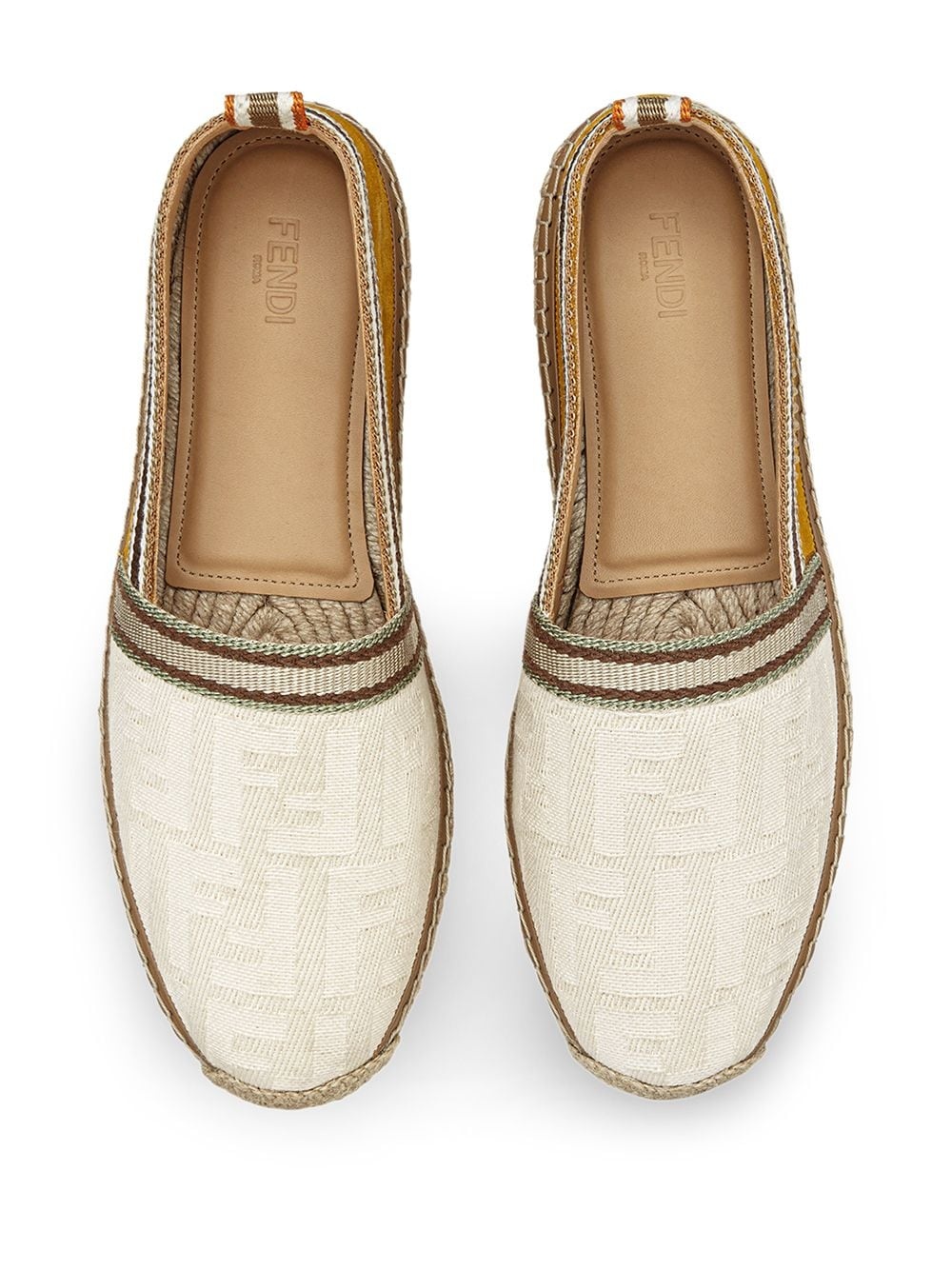 FF jacquard motif espadrilles - 4