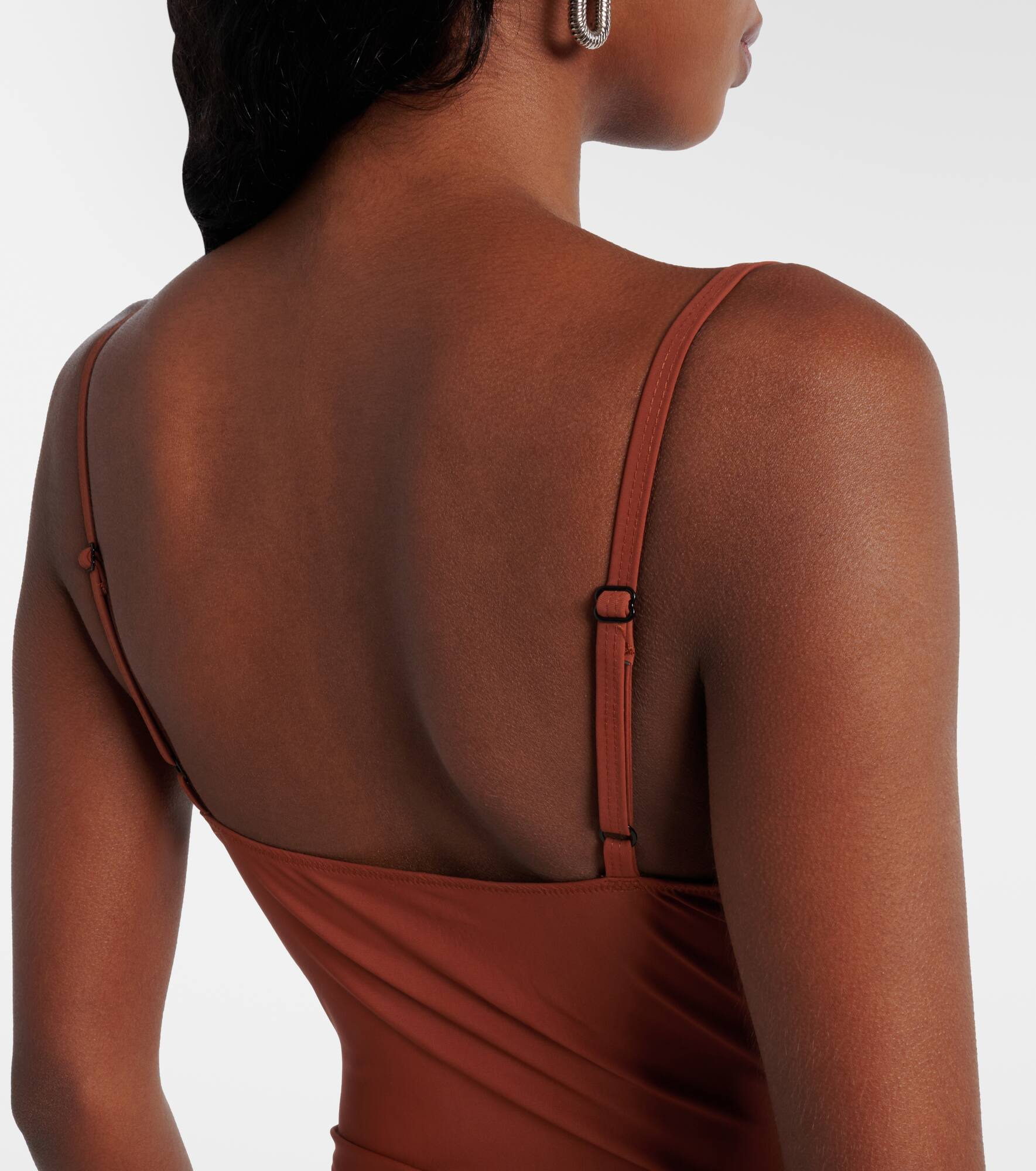 Pierced Orbit cutout jersey minidress - 6