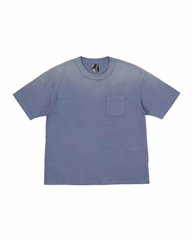 AMPLUS TEE S/S DMGD BLUE - 1
