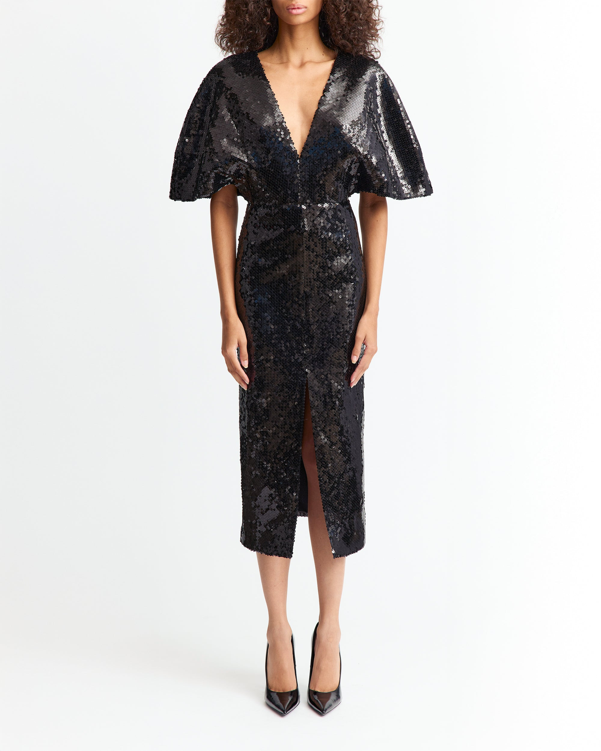 ERMARA MIDI DRESS IN SEQUIN - 2