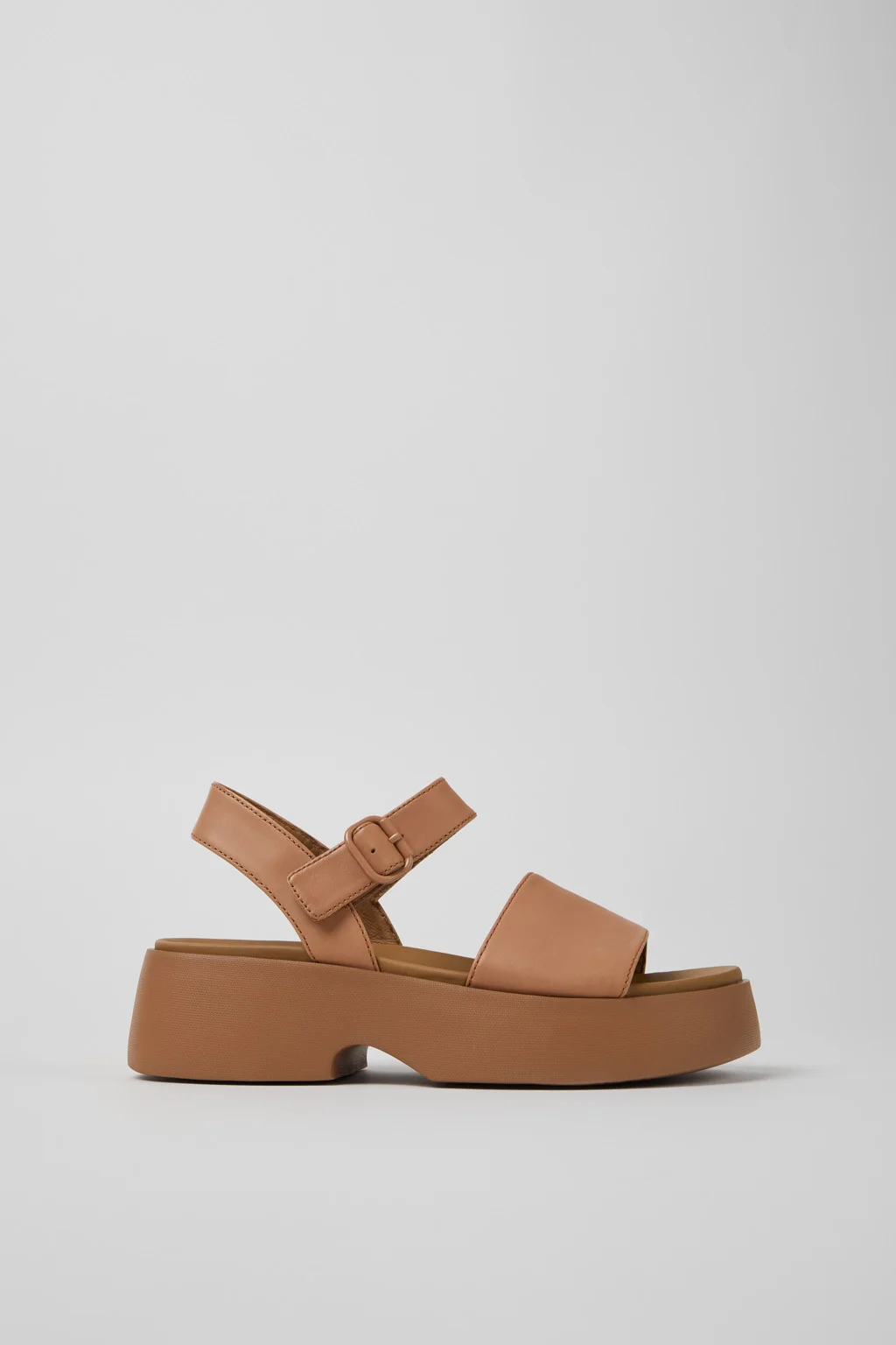 Nude Leather Sandals for Women. - 1