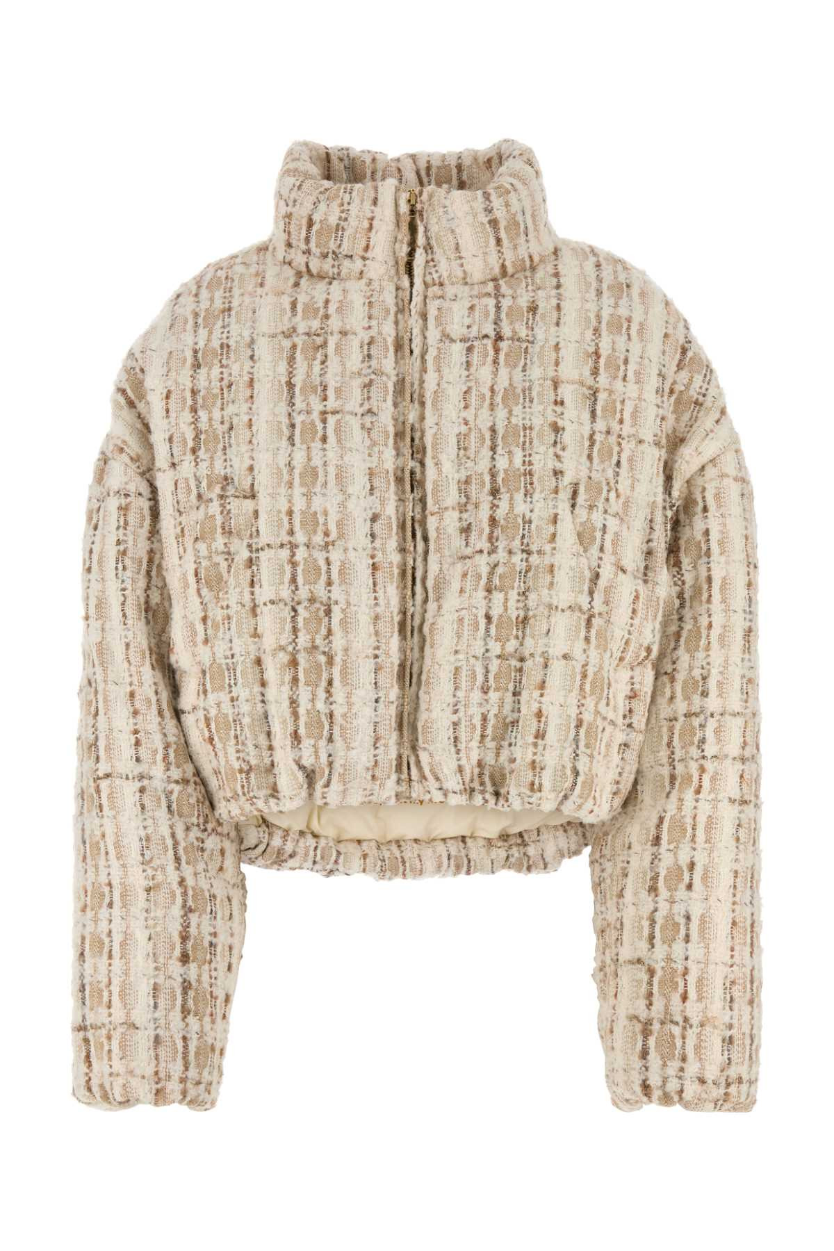 Khrisjoy Women Embroidered Tweed Down Jacket - 1