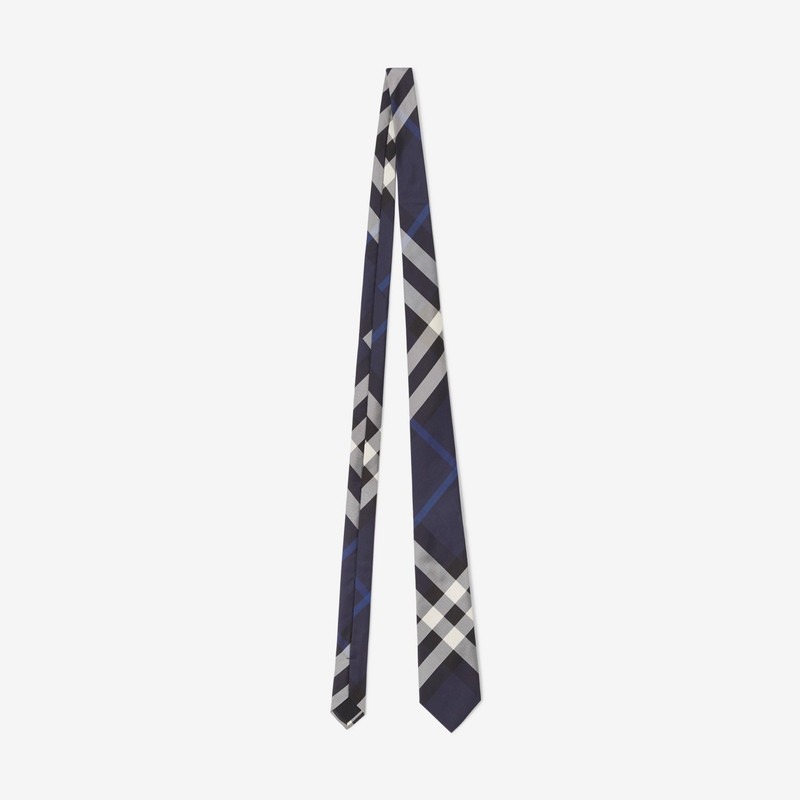 Classic Cut Check Silk Tie - 1