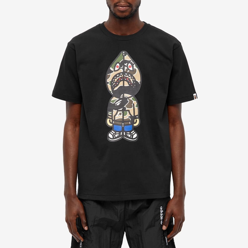 A Bathing Ape STA Camo Classic Milo Shark Tee - 3