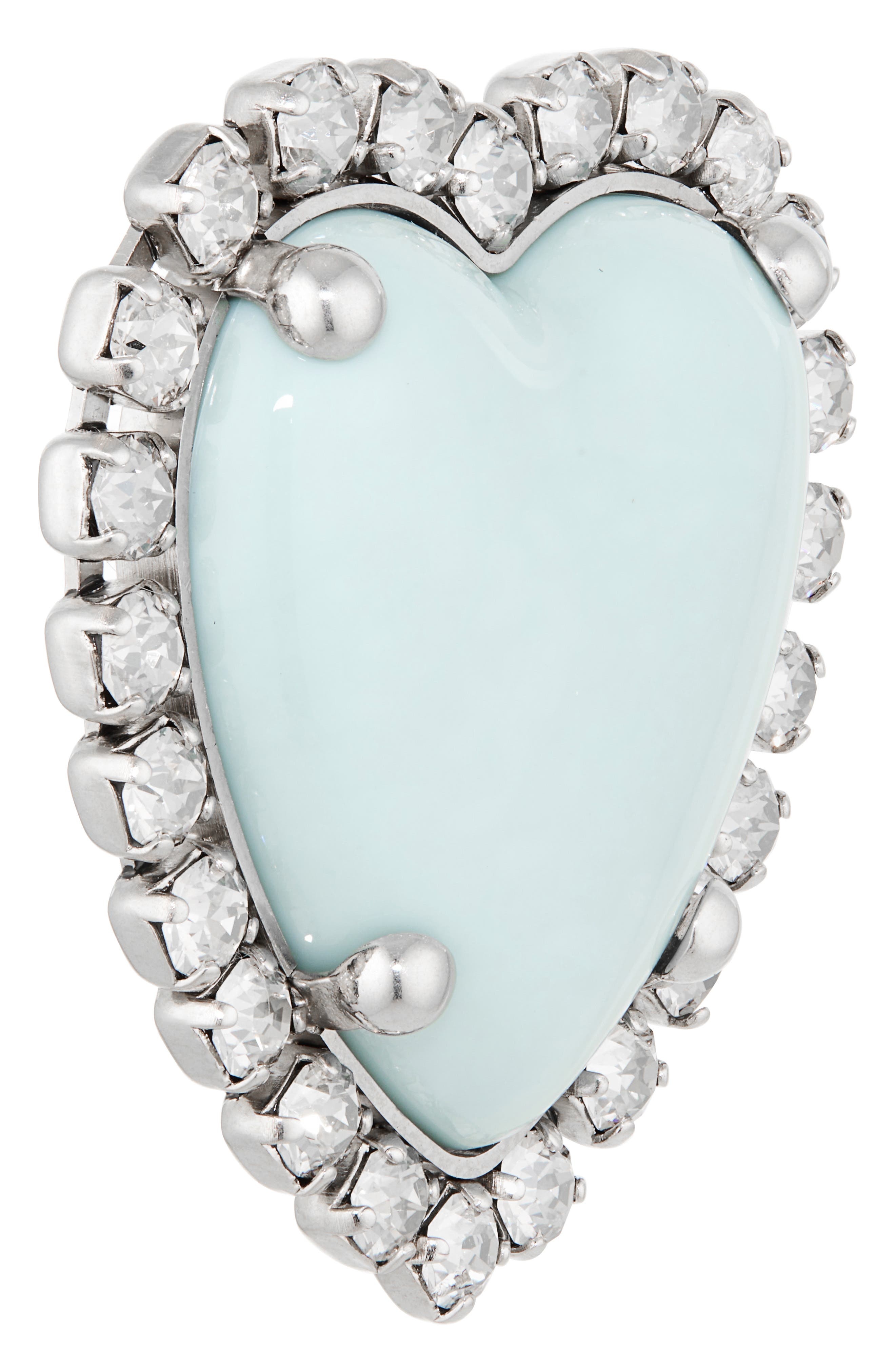 Valentino Garavani Coeur Hyperbole Heart Earrings in Bxl Vintage Palladium/Silver at Nordstrom - 6