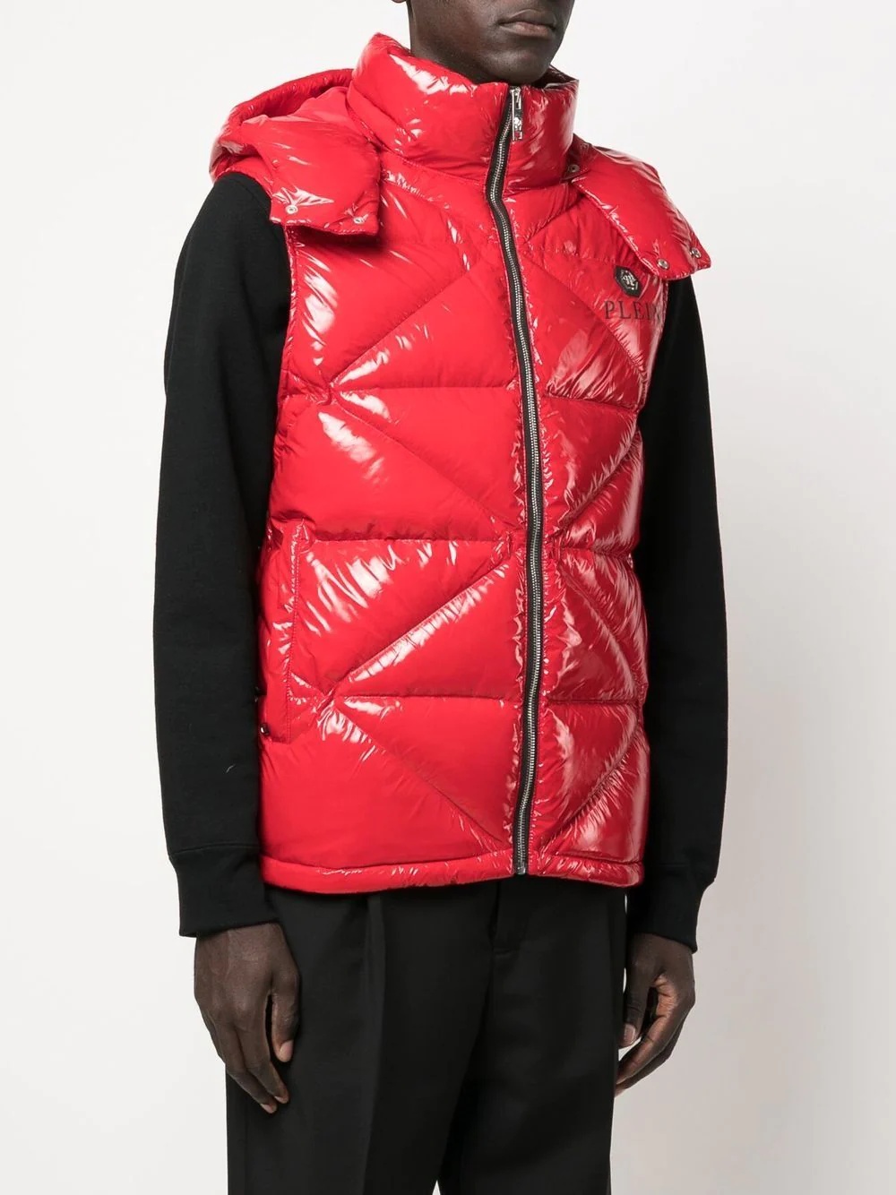 high-shine quilted gilet jacket - 3