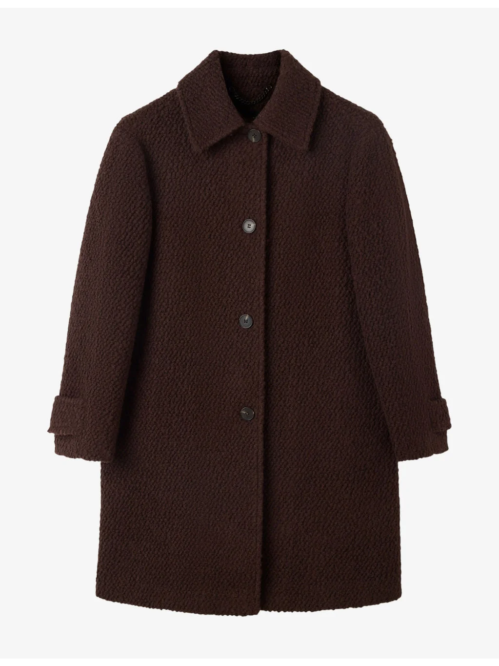 Boucle Wool-Blend Coat - 1