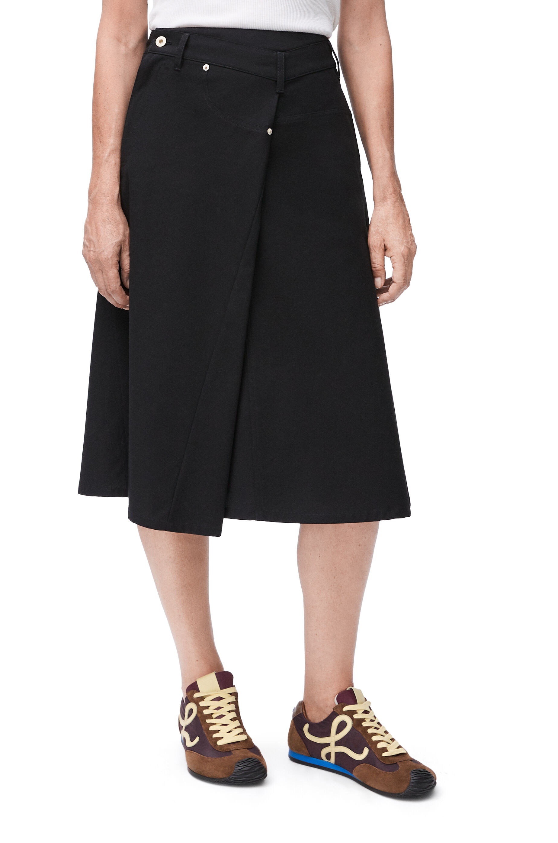 Deconstructed skirt in cotton - 3