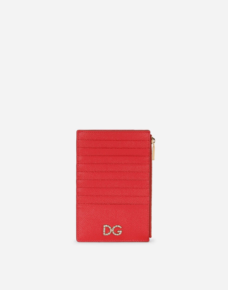 Large vertical card holder in Dauphine calfskin - 1