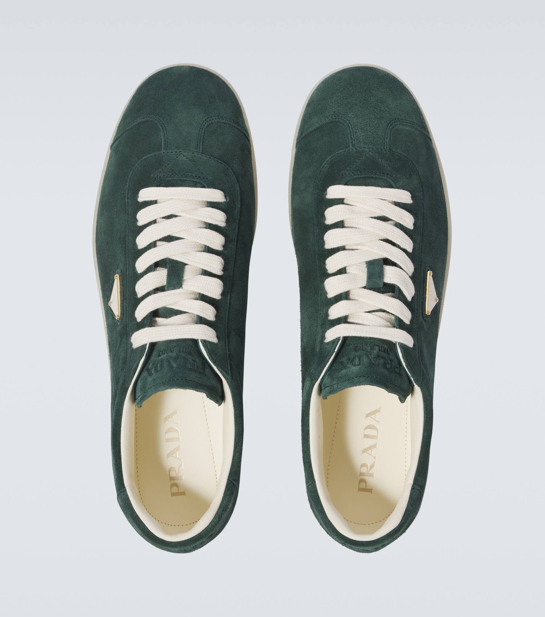 Lane logo suede sneakers - 4