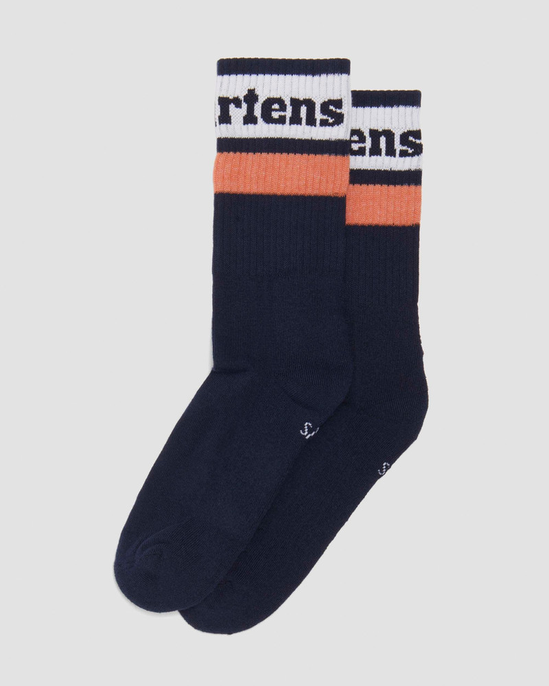 Athletic Logo Organic Cotton Blend Socks 1