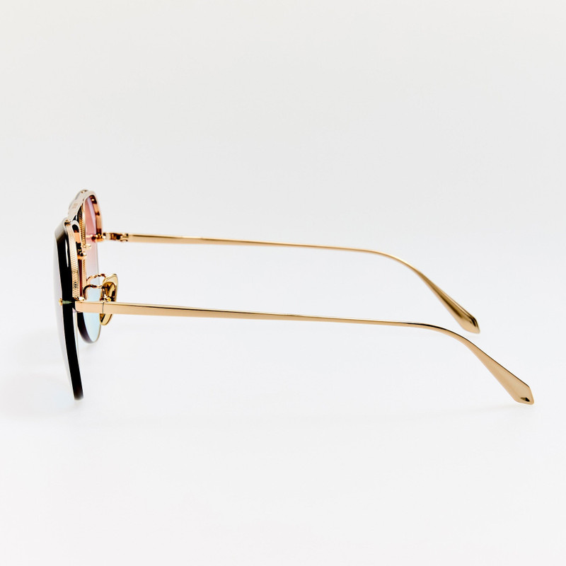 Quynh Sunglasses in 22K Gold and Dusk 4