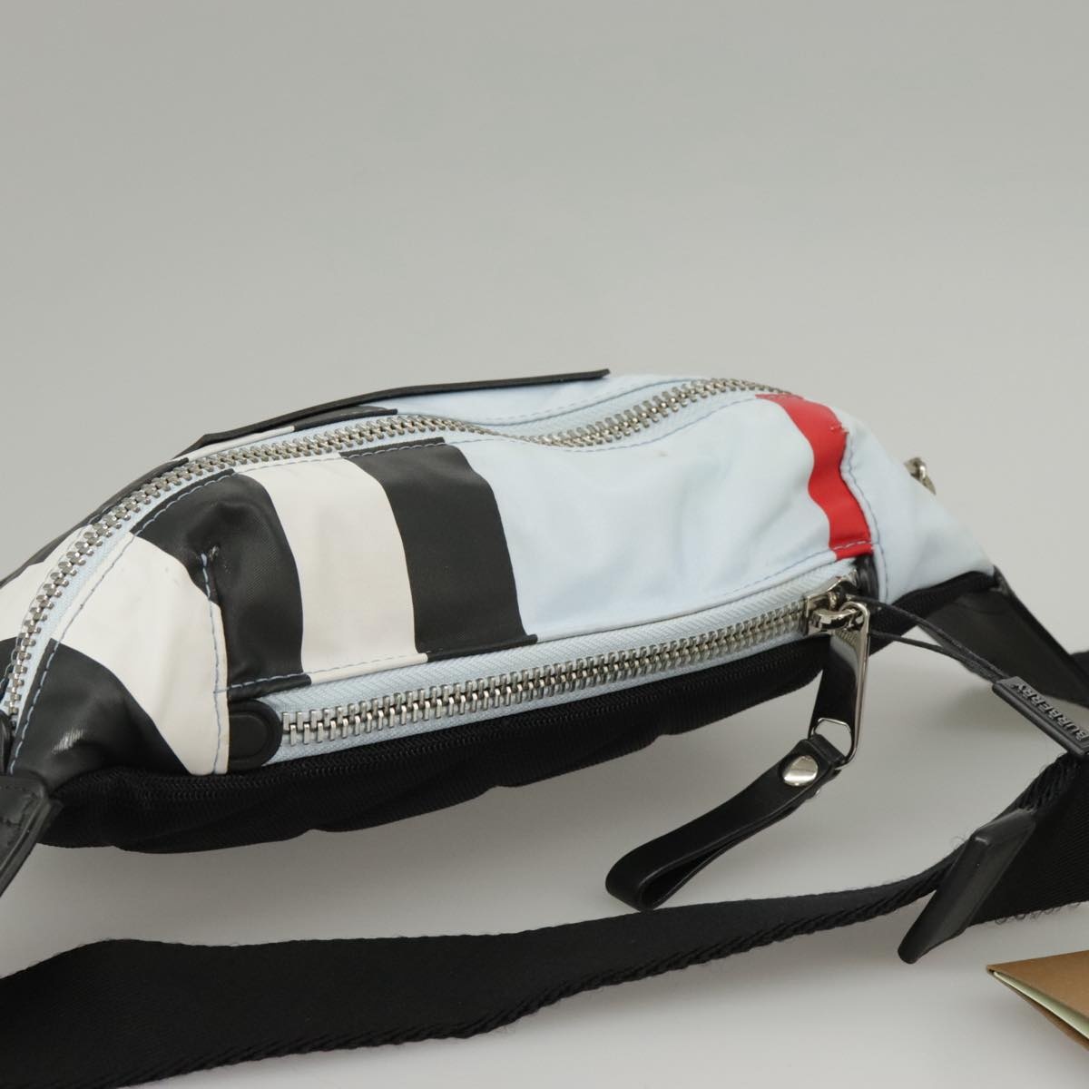 Burberry Waist Bag Nylon Light Blue - 8