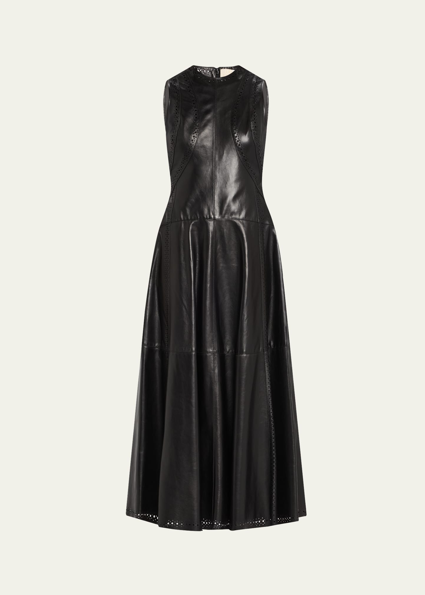 Juliette Sleeveless Leather Midi Dress - 1