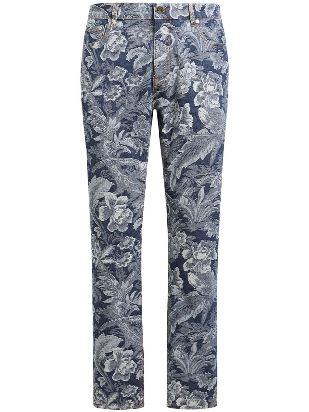 jacquard straight-leg jeans - 1